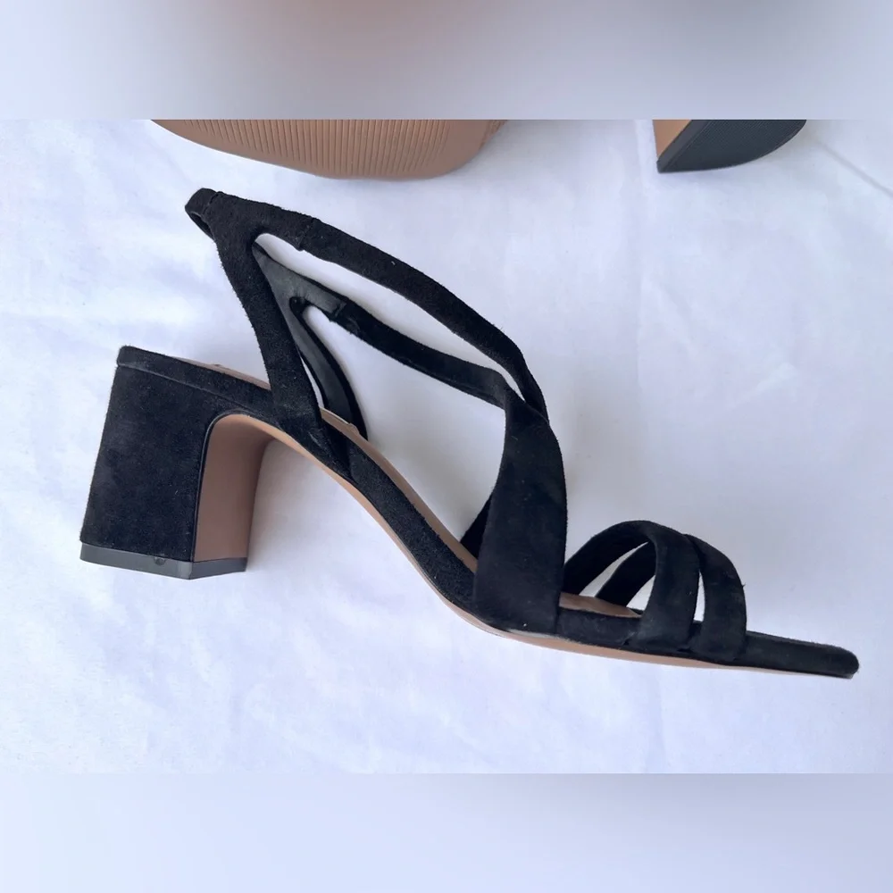 H&M | BNIB Suede Low Heel Sandals - Picture 4 of 16